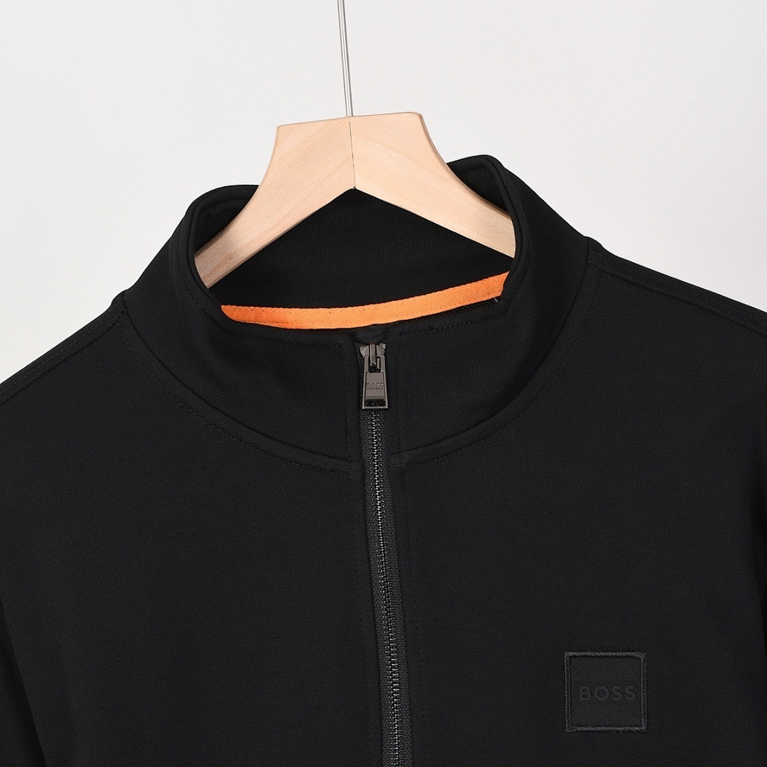 Hugo Boss Cotton-terry sweatshirt with zip collar · A2623 — תמונה 11