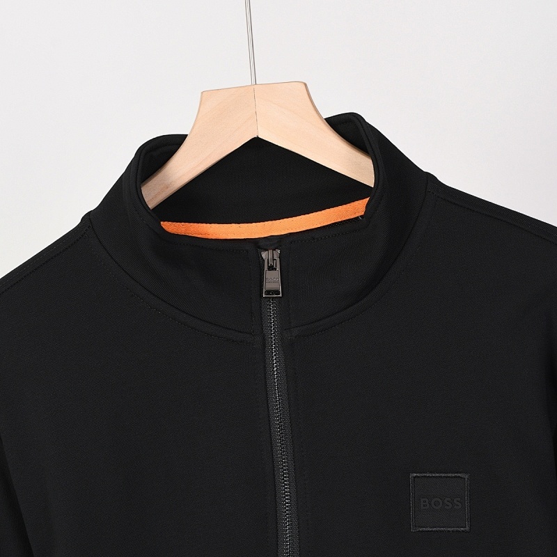 Hugo Boss Cotton-terry sweatshirt with zip collar · A2623 — תמונה 12