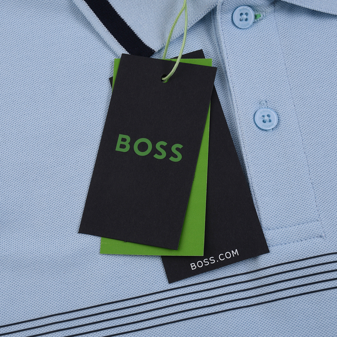 Hugo Boss Stripe-trim polo shirt · A2445 — תמונה 46