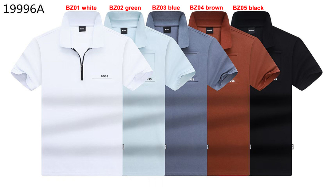 Hugo Boss Zip-neck polo shirt · A2970