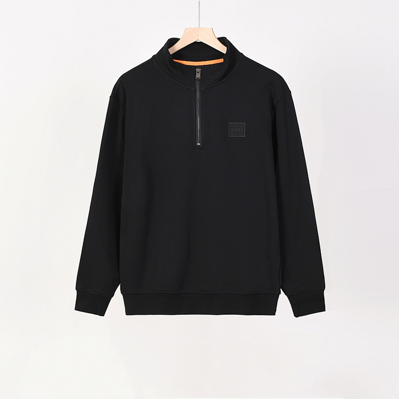 Hugo Boss Cotton-terry sweatshirt with zip collar · A2623 — תמונה 18