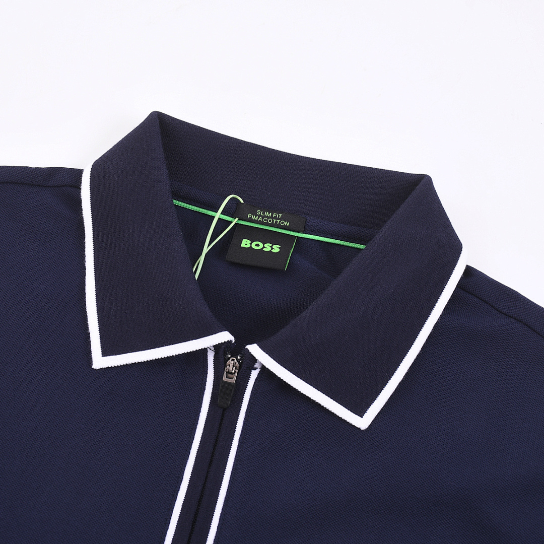 Hugo Boss Stripe-trim polo shirt · A2445 — תמונה 24