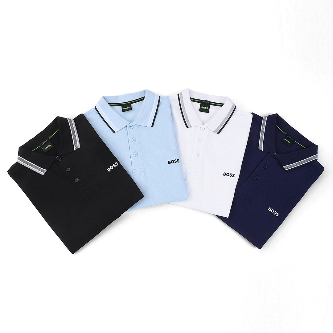 Hugo Boss Stripe-trim polo shirt · A2445 — תמונה 38
