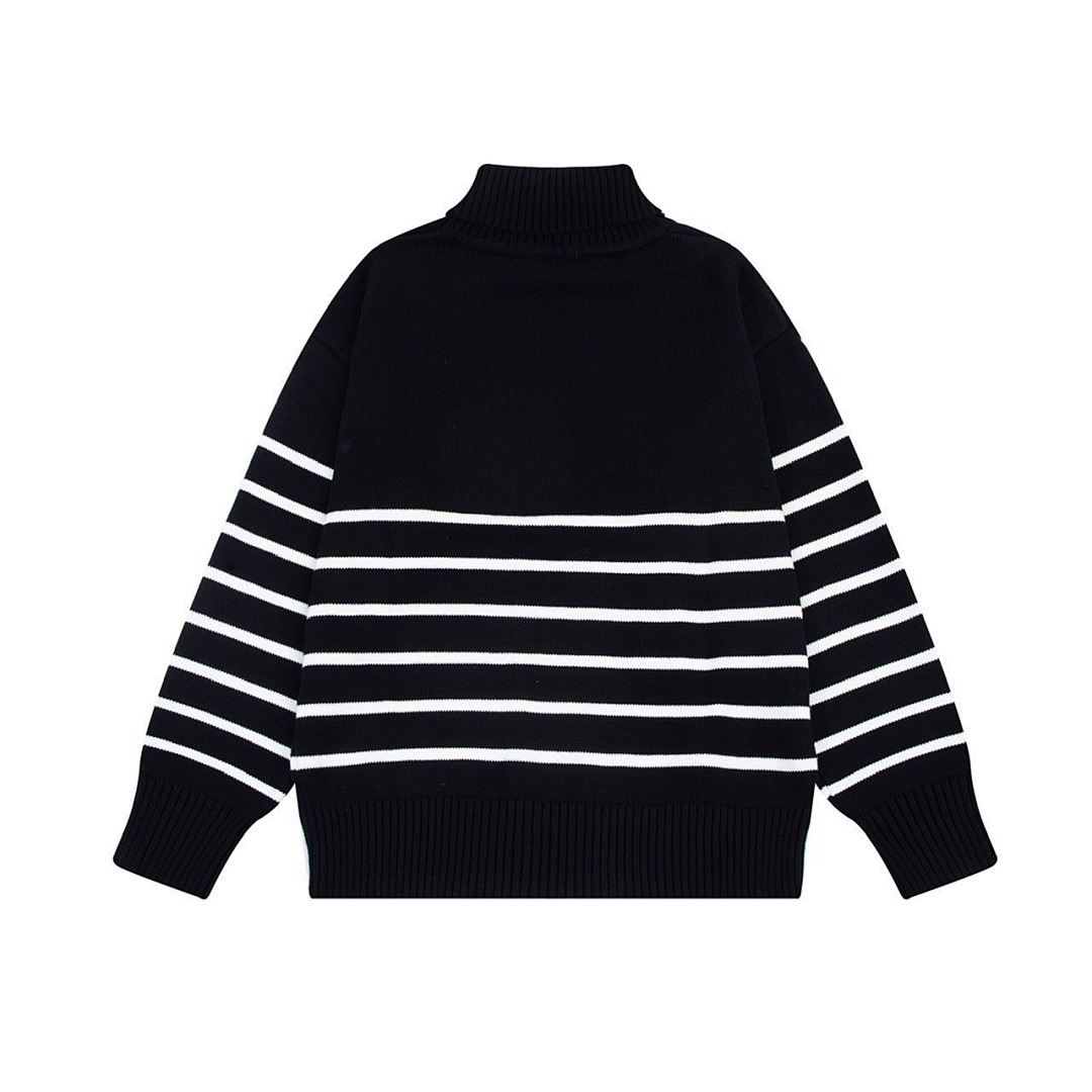 AMI Paris Ami De Coeur Striped Sweater · 4734 — תמונה 6