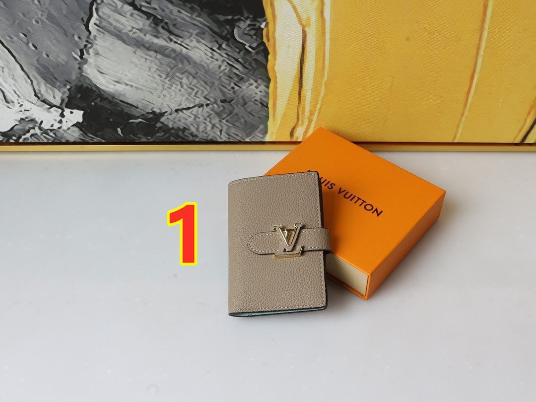 Louis Vuitton Capucines Vertical Compact Wallet · 5854