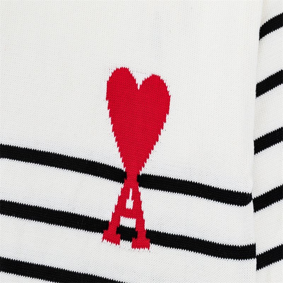 AMI Paris Ami De Coeur Striped Sweater · 4734 — תמונה 4