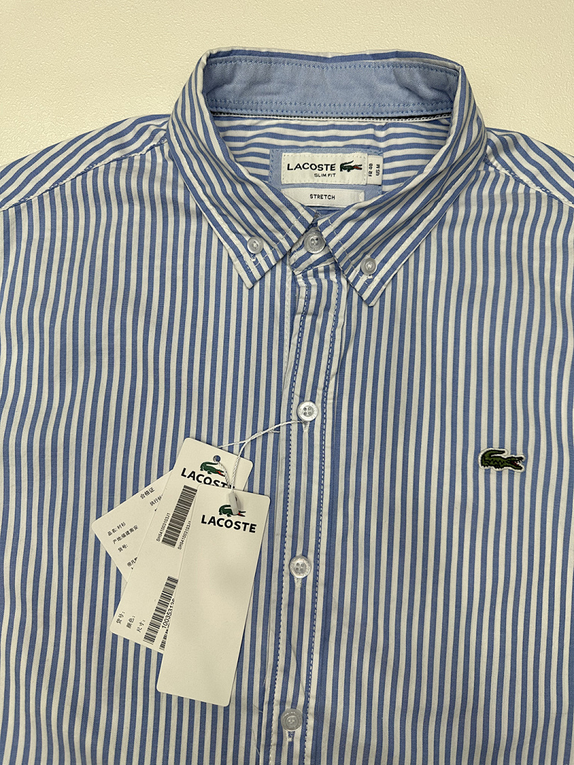 Lacoste Regular Fit Striped Pinpoint Shirt · A1882 — תמונה 14