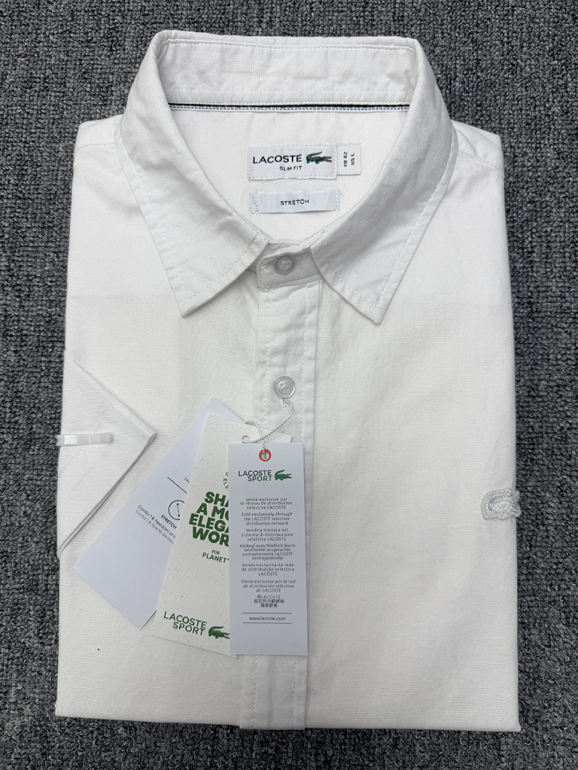 Lacoste Regular Fit Short Sleeve Oxford · A3150 — תמונה 18