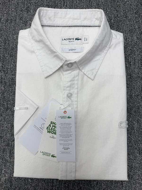 Lacoste Regular Fit Short Sleeve Oxford · A3150 — תמונה 19