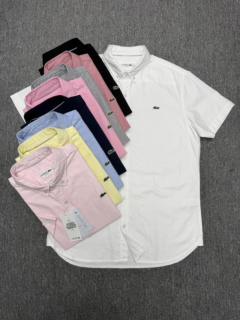 Lacoste Regular Fit Short-Sleeved Oxford Shirt · A1507 — תמונה 37