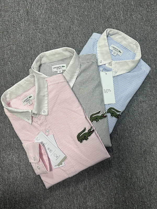 Lacoste Relaxed Fit Striped Oxford Shirt · A2532