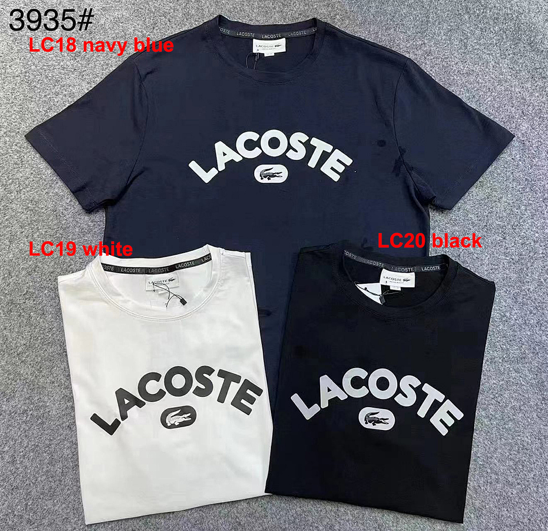 Lacoste Signature Print Cotton T-shirt · A2305 — תמונה 9
