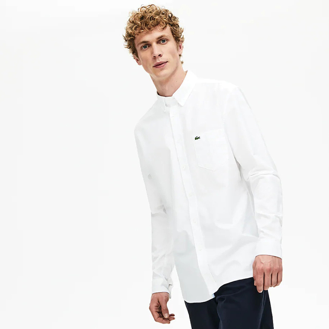 Lacoste Men's Regular Fit Oxford Shirt · A492 — תמונה 24