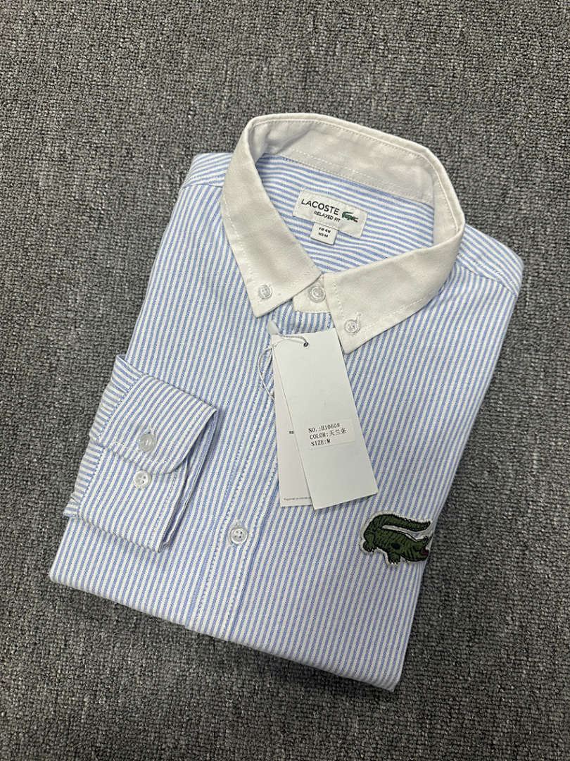 Lacoste Relaxed Fit Striped Oxford Shirt · A2532 — תמונה 8