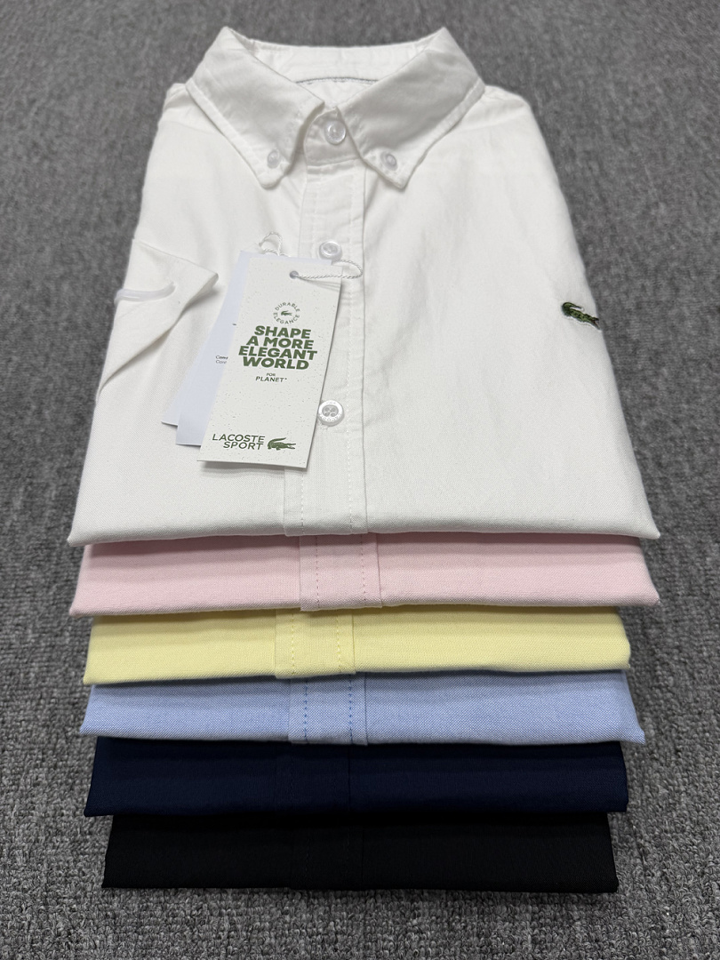 Lacoste Regular Fit Short-Sleeved Oxford Shirt · A1507 — תמונה 23