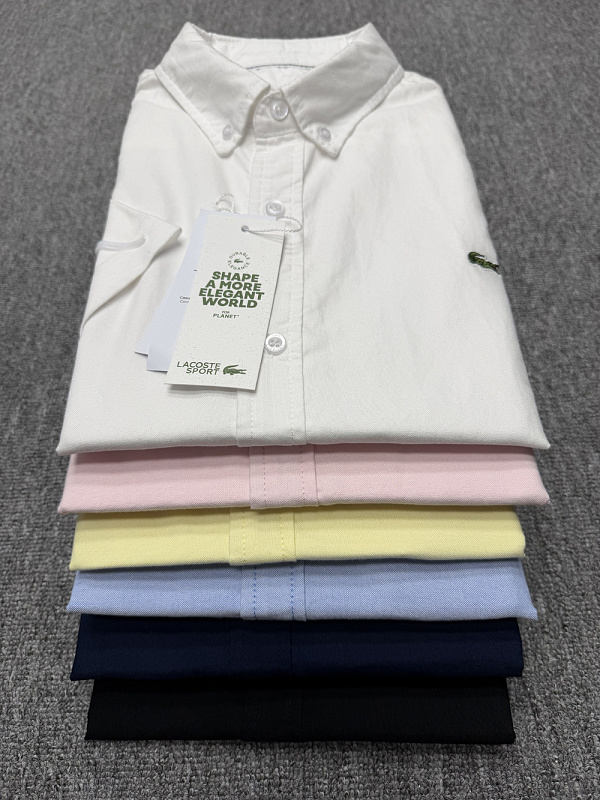 Lacoste Regular Fit Short-Sleeved Oxford Shirt · A1507 — תמונה 24