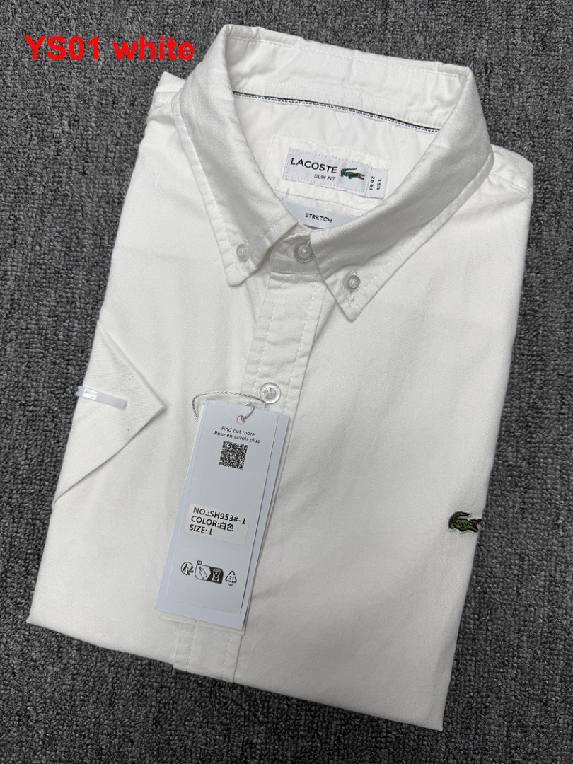 Lacoste Regular Fit Short-Sleeved Oxford Shirt · A1507 — תמונה 9
