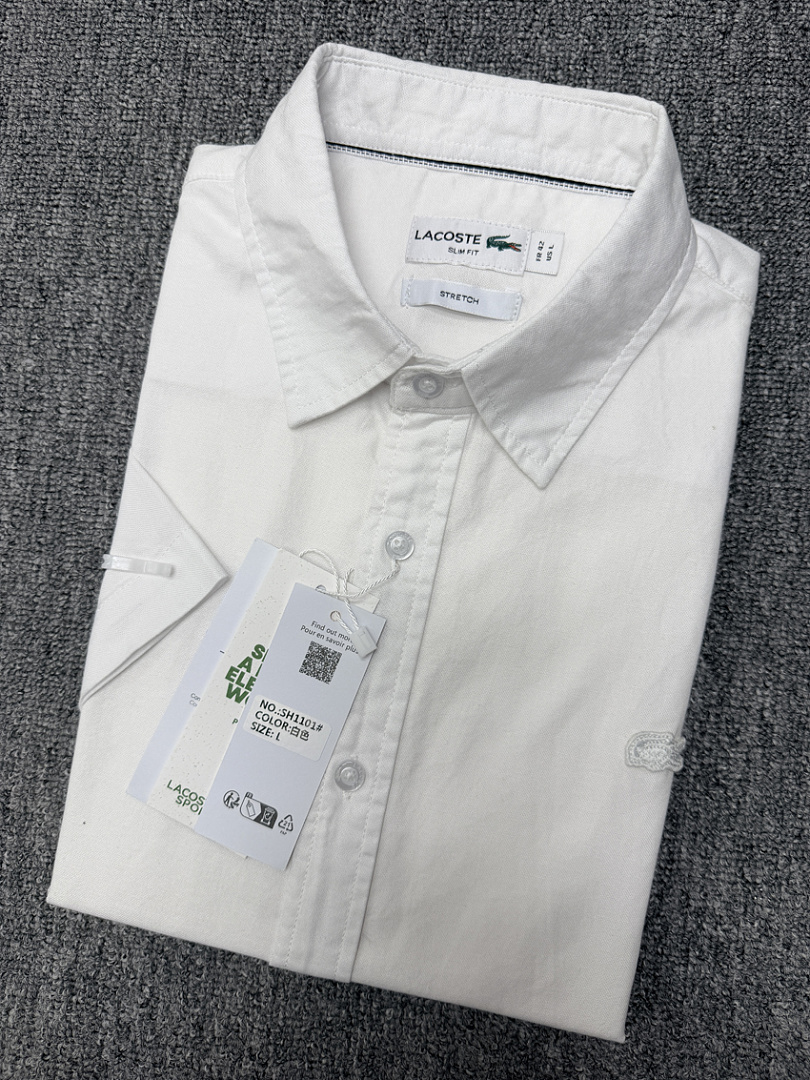 Lacoste Regular Fit Short Sleeve Oxford · A3150 — תמונה 24