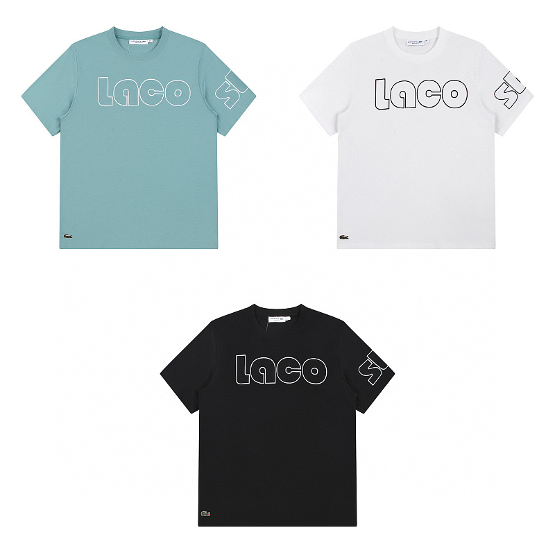Lacoste Stripe Neck T-Shirt · A3050 — תמונה 42