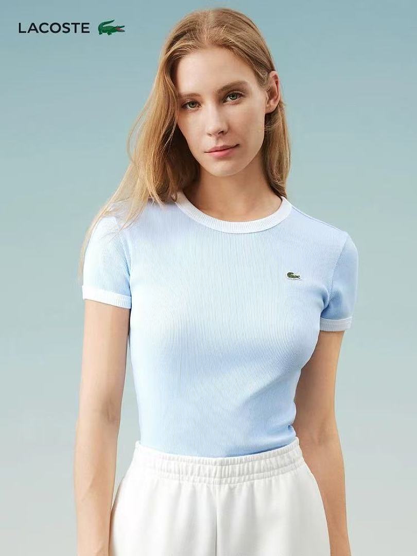 Lacoste Contrast Trim Jersey T-Shirt · A3120 — תמונה 4