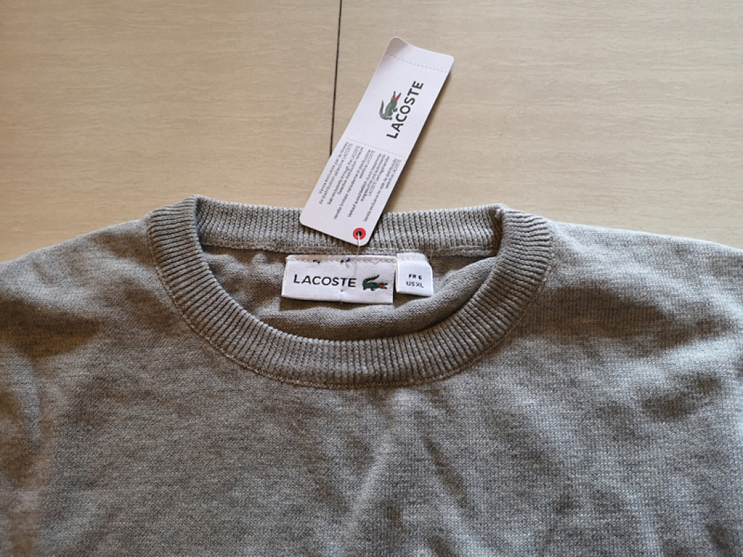 Lacoste Crew Neck Cotton Sweater · A241 — תמונה 11