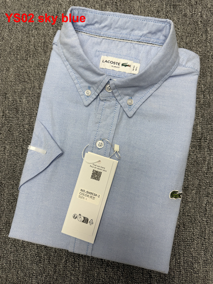 Lacoste Regular Fit Short-Sleeved Oxford Shirt · A1507 — תמונה 8