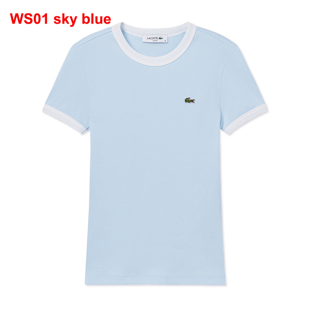 Lacoste Contrast Trim Jersey T-Shirt · A2505 — תמונה 5