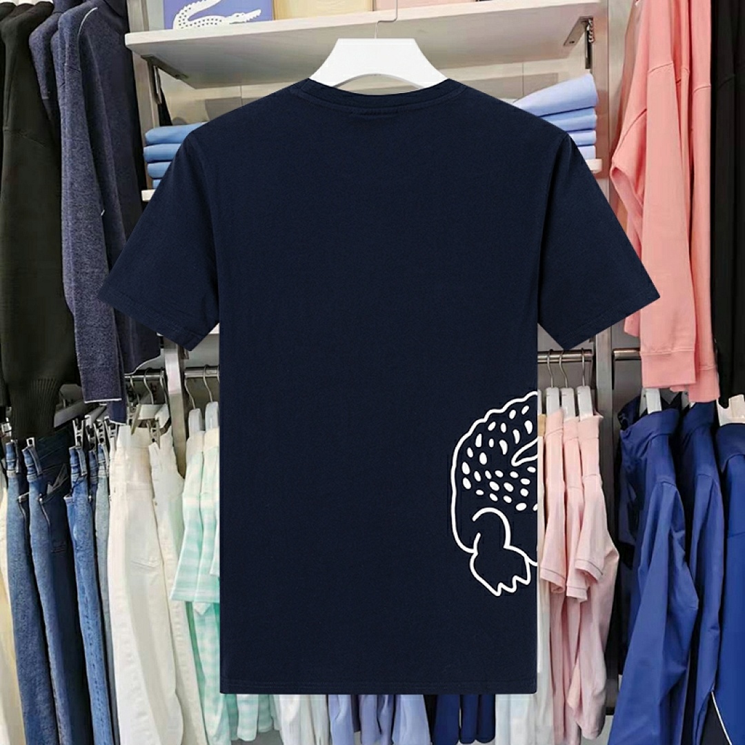 Lacoste Signature Print Cotton T-shirt · A2305 — תמונה 38