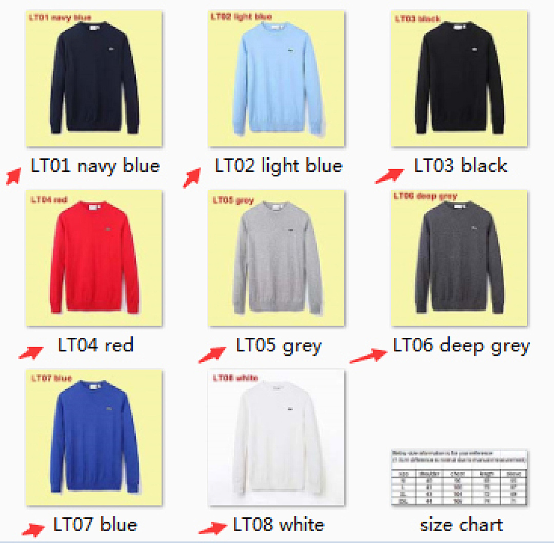 Lacoste Crew Neck Cotton Sweater · A241 — תמונה 3