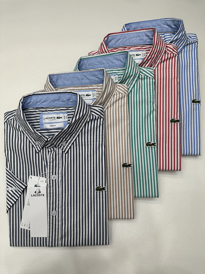 Lacoste Regular Fit Striped Pinpoint Shirt · A1882 — תמונה 24
