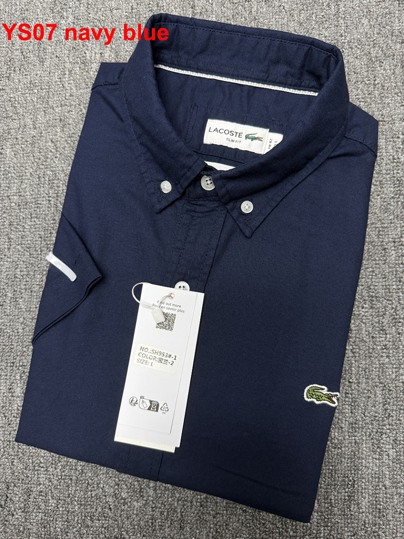 Lacoste Regular Fit Short-Sleeved Oxford Shirt · A1507 — תמונה 7