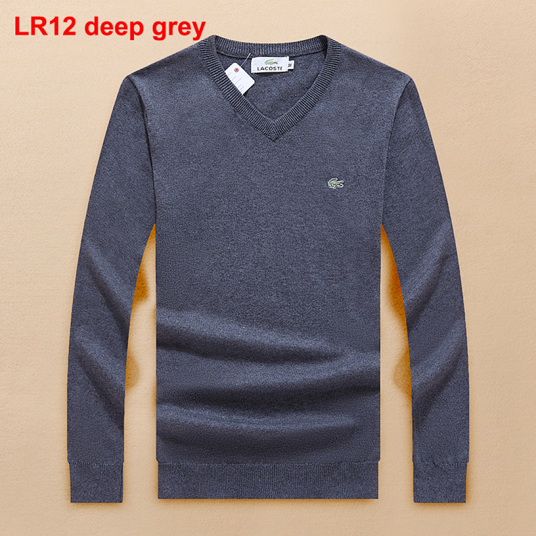 Lacoste Men's Cotton V-Neck Sweater · A532 — תמונה 6