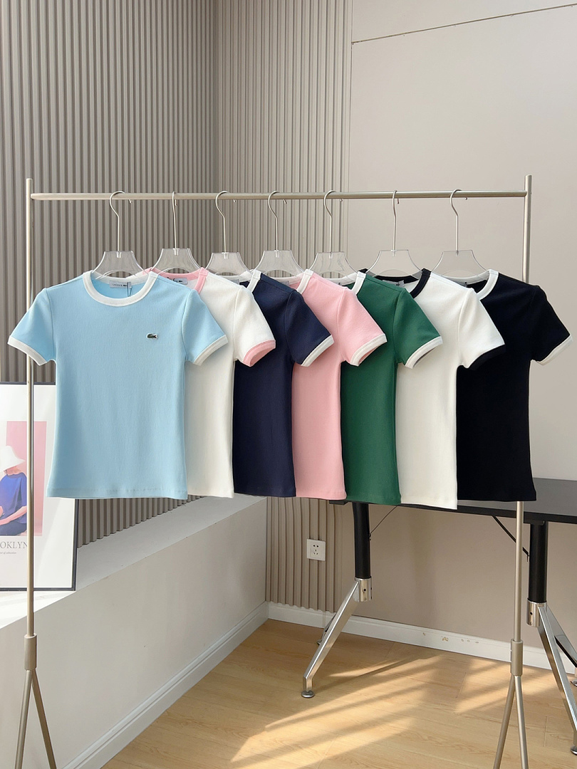 Lacoste Contrast Trim Jersey T-Shirt · A3120 — תמונה 21