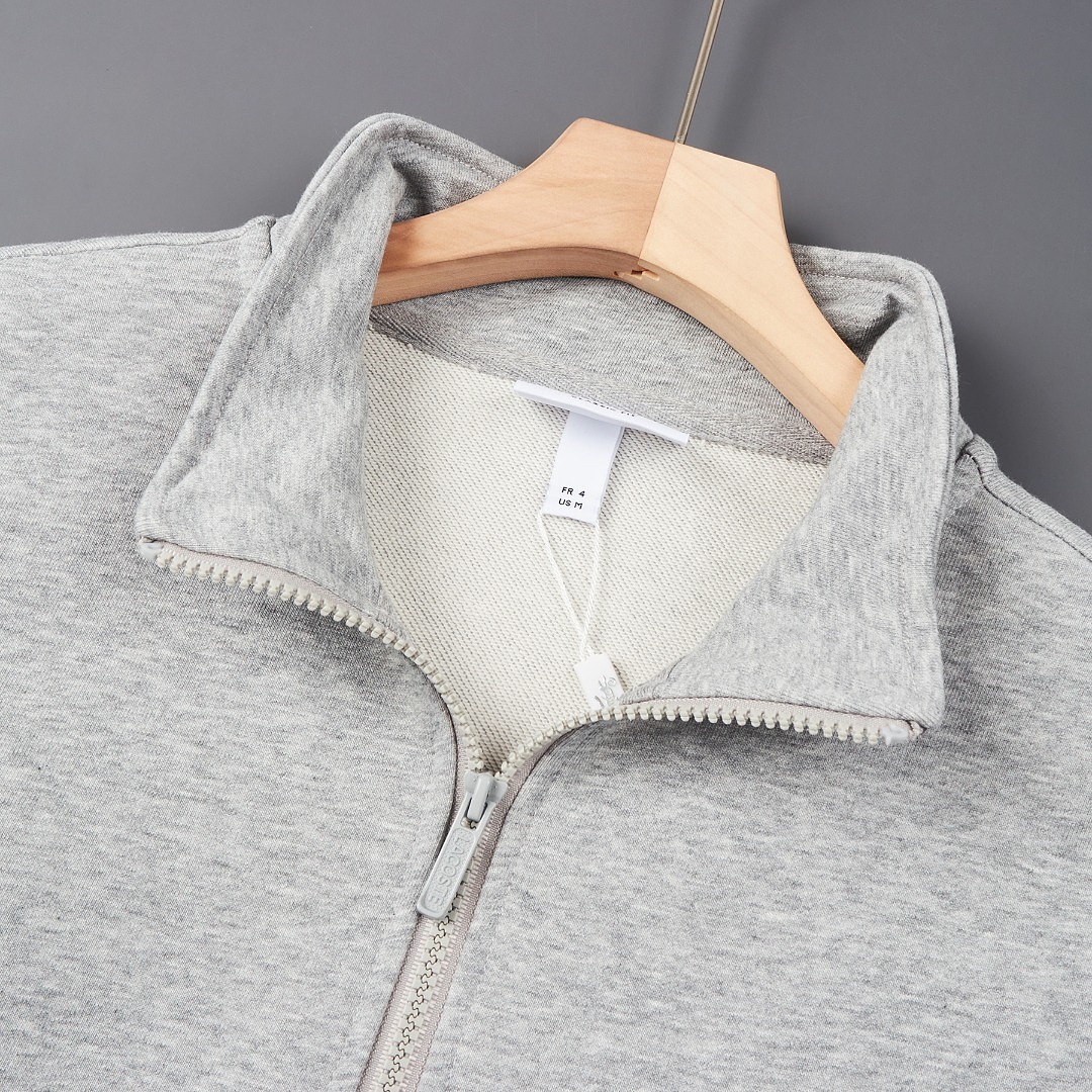Lacoste High Neck Embossed Zipped Sweatshirt · A3389 — תמונה 9