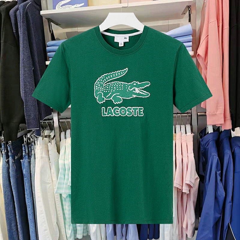 Lacoste Signature Print Cotton T-shirt · A2305