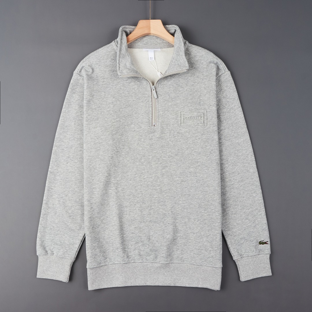 Lacoste High Neck Embossed Zipped Sweatshirt · A3389 — תמונה 16