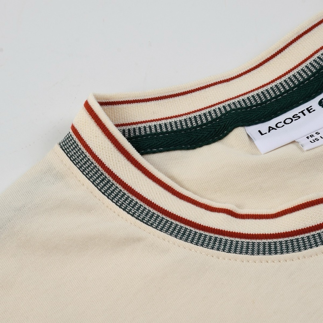 Lacoste Stripe Neck T-Shirt · A3050 — תמונה 72