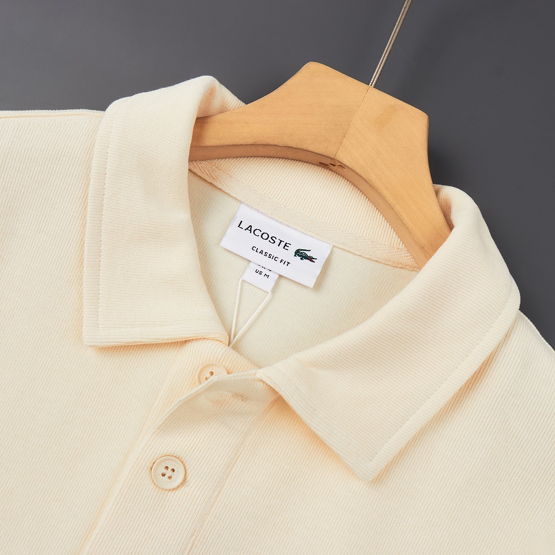 Lacoste Polo Collar Piqué Sweatshirt · A3459 — תמונה 10