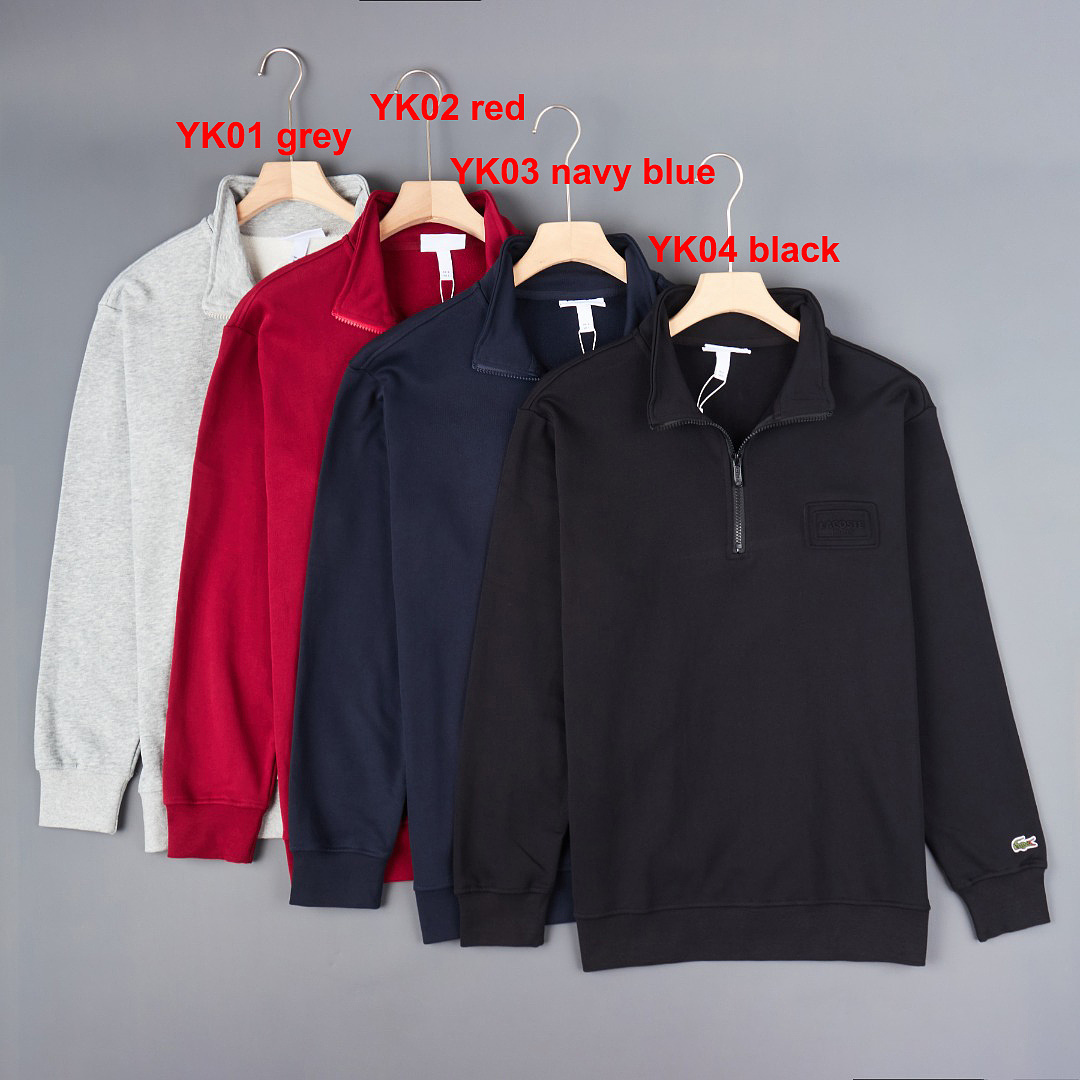 Lacoste High Neck Embossed Zipped Sweatshirt · A3389