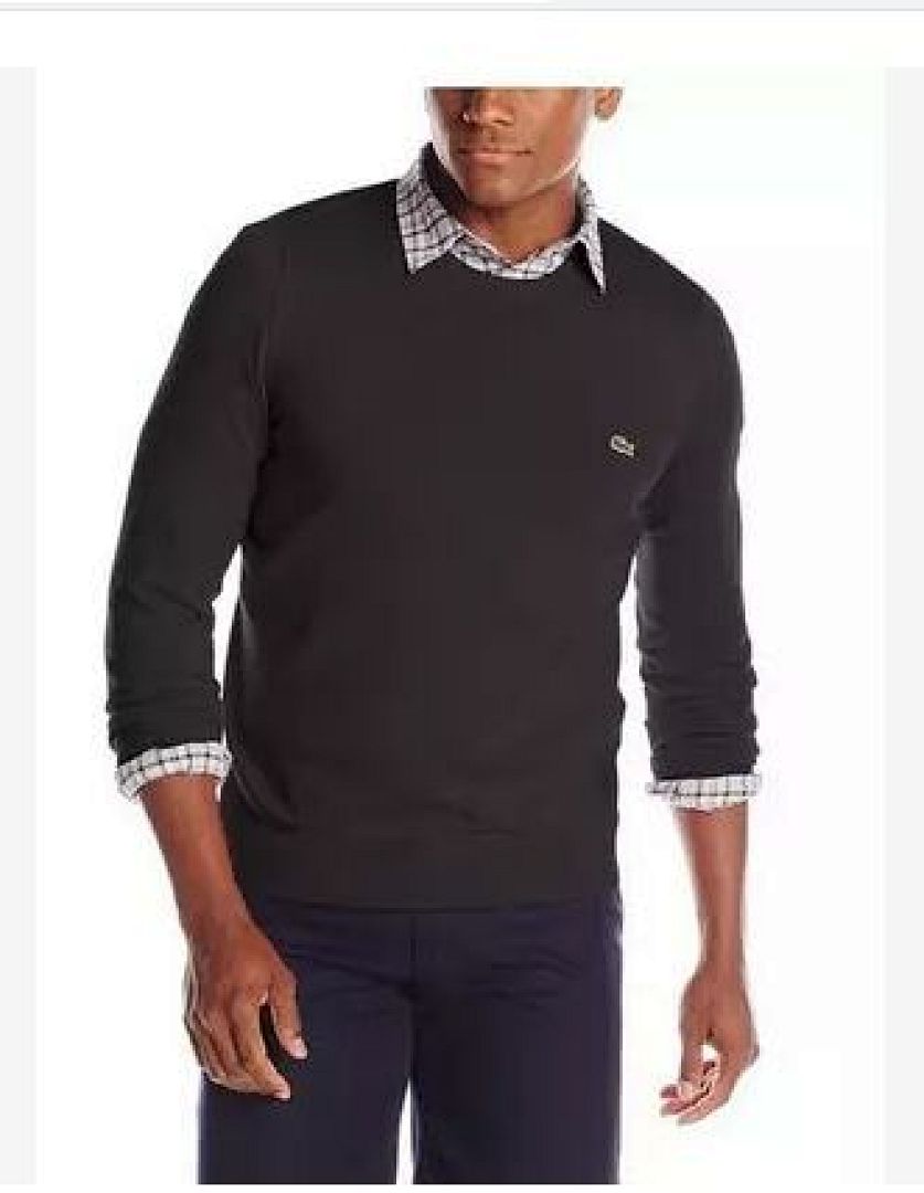 Lacoste Crew Neck Cotton Sweater · A241 — תמונה 5
