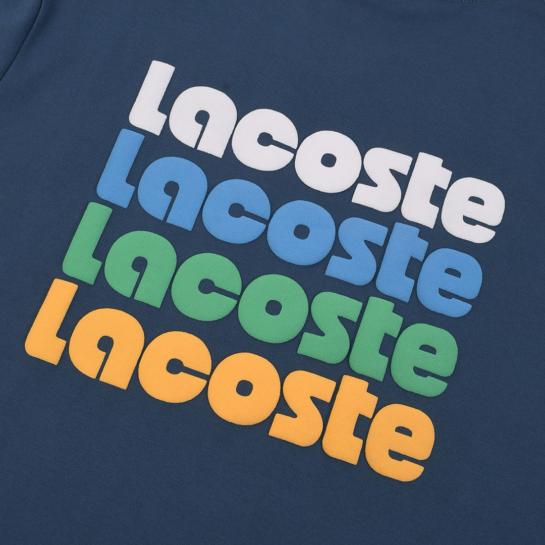 Lacoste Stripe Neck T-Shirt · A3050 — תמונה 55