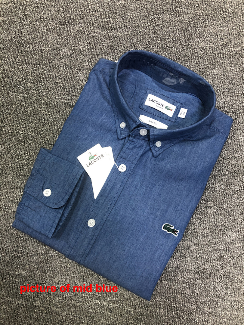 Lacoste Regular Fit Lightweight Denim Shirt · A523