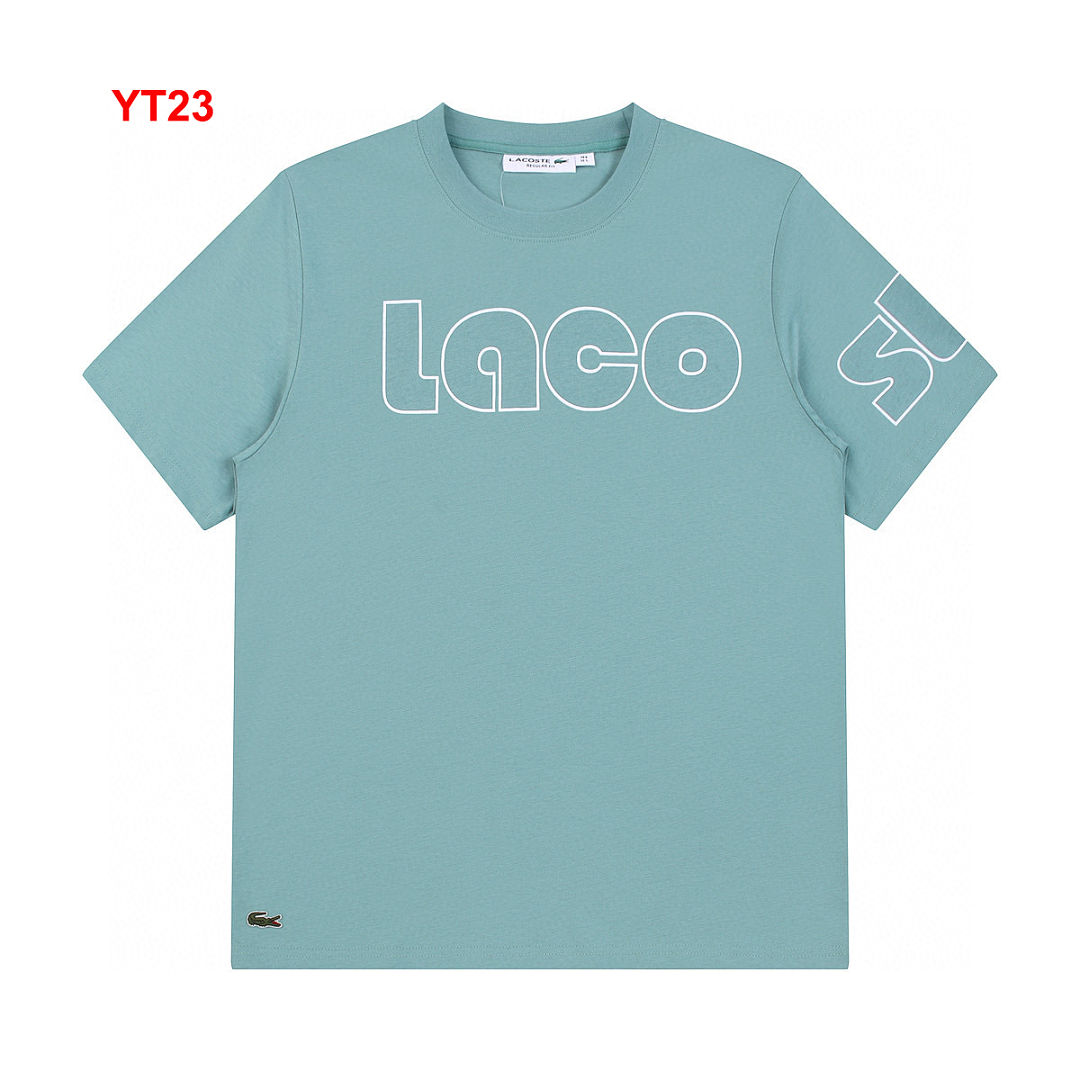 Lacoste Stripe Neck T-Shirt · A3050 — תמונה 5