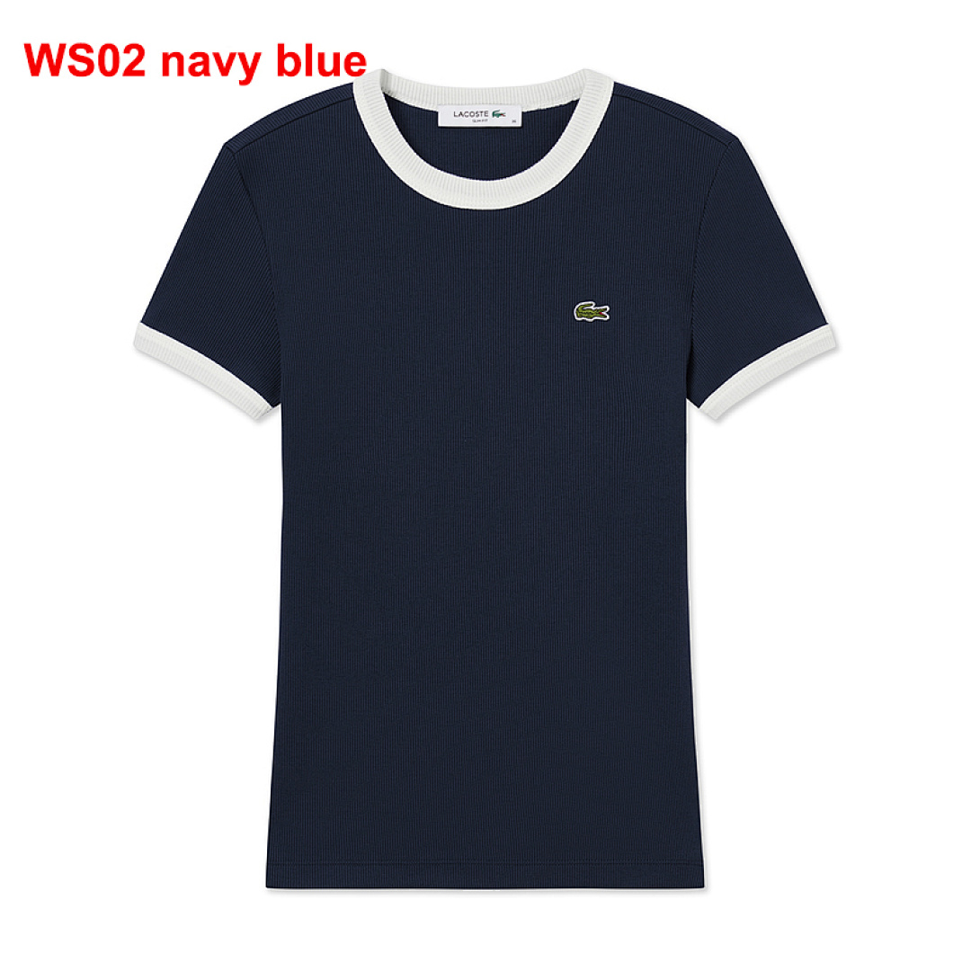 Lacoste Contrast Trim Jersey T-Shirt · A2505 — תמונה 4
