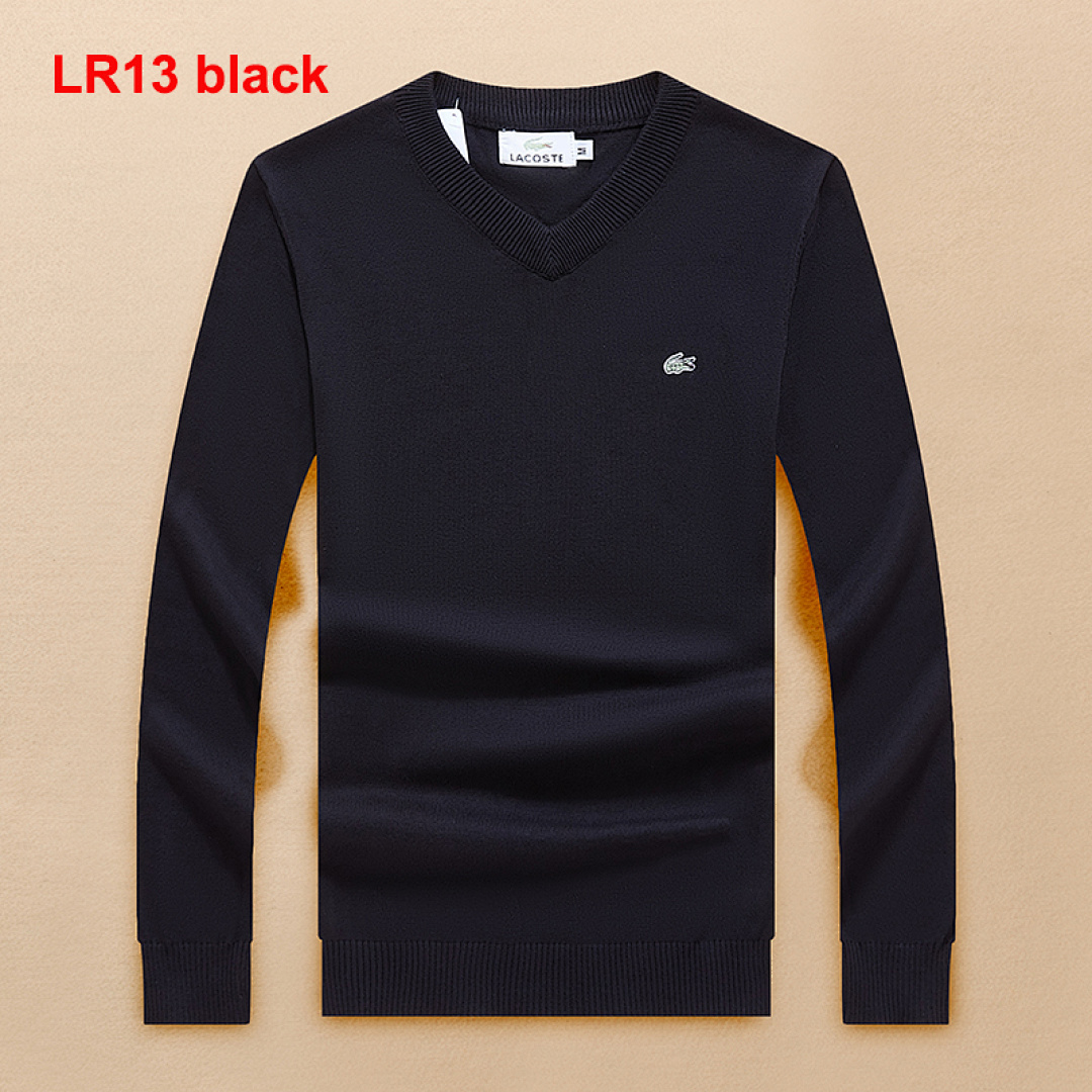 Lacoste Men's Cotton V-Neck Sweater · A532 — תמונה 5