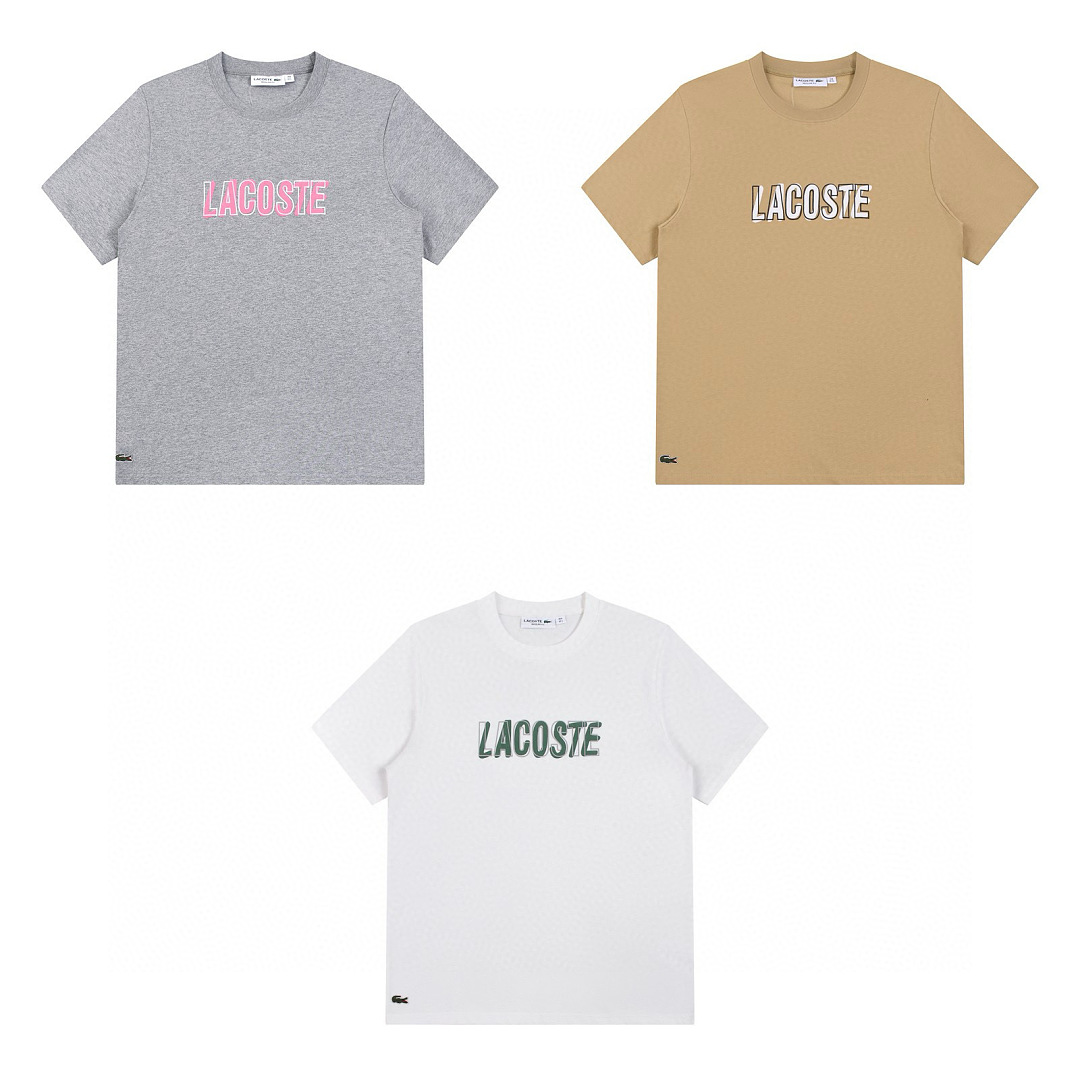 Lacoste Stripe Neck T-Shirt · A3050 — תמונה 35