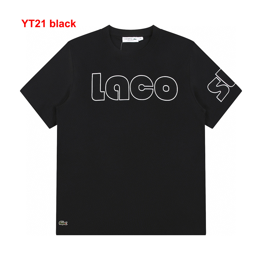 Lacoste Stripe Neck T-Shirt · A3050 — תמונה 7