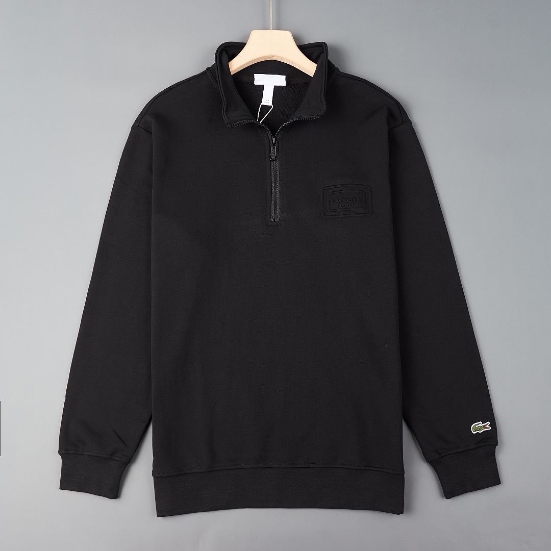 Lacoste High Neck Embossed Zipped Sweatshirt · A3389 — תמונה 13