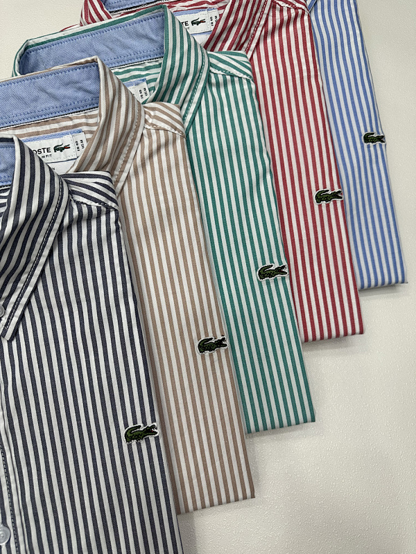 Lacoste Regular Fit Striped Pinpoint Shirt · A1882 — תמונה 27