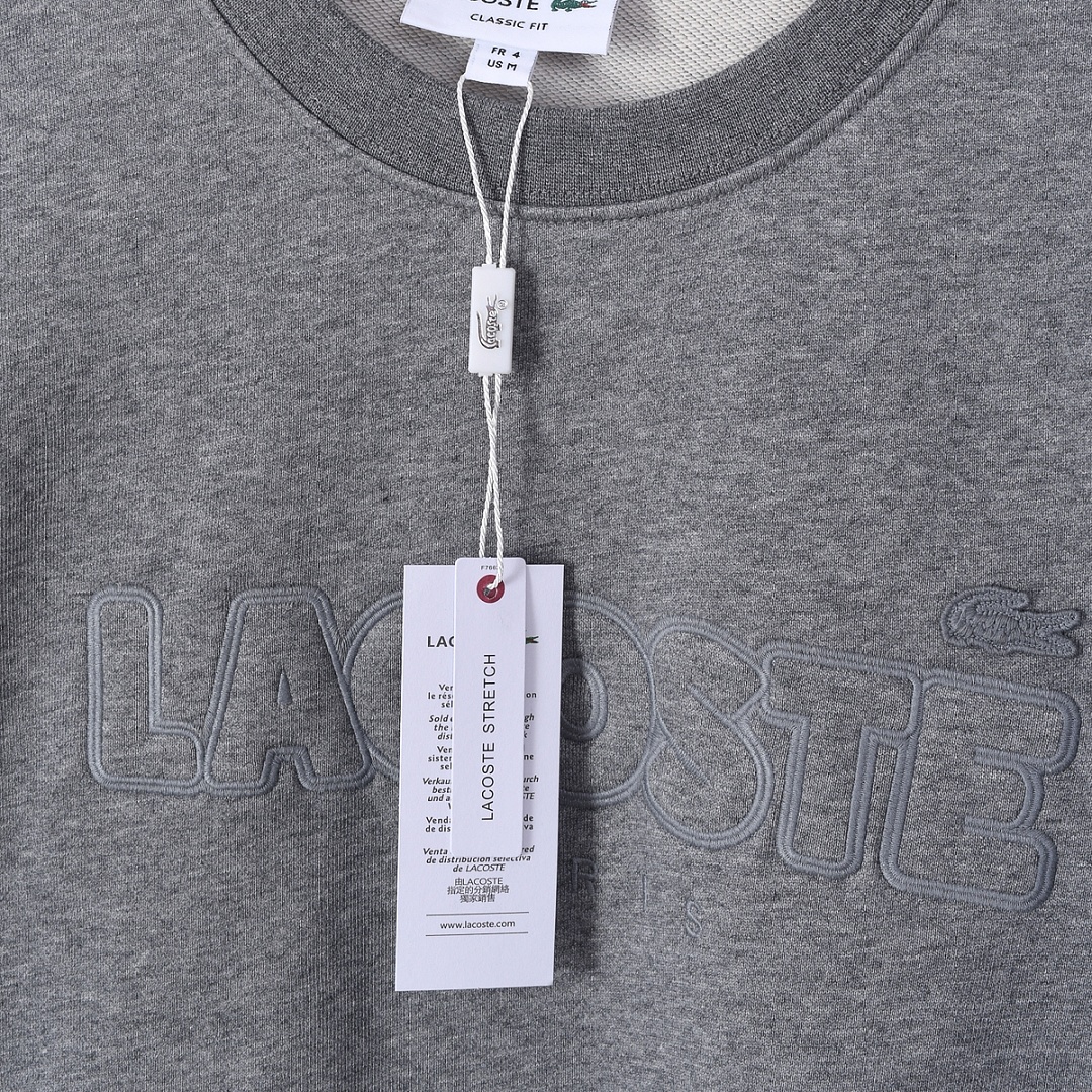 Lacoste Embossed Fleece Sweatshirt · A3306 — תמונה 37